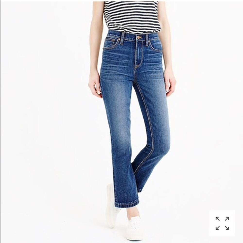 J. Crew Billie Demi Boot Crop Jeans Released Hem Size‎ 27